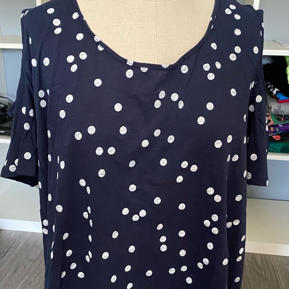 Cold shoulder new t-shirt 100% cotton